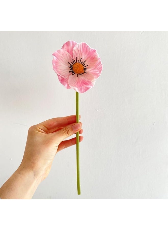 ChicAbode 10pcs Artificial Elegant Flowers 10.9" for Memorial Day Veterans Day Home Kitchen Wedding Decorations - Image 4